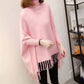 Winter Fleece Poncho for Women - Black